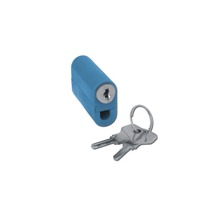 Blokada wypięcia patchcordu RJ45 niebieska